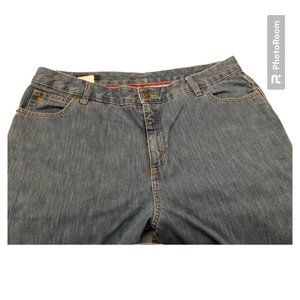 Women's Lands End Cropped Jeans, Size 14